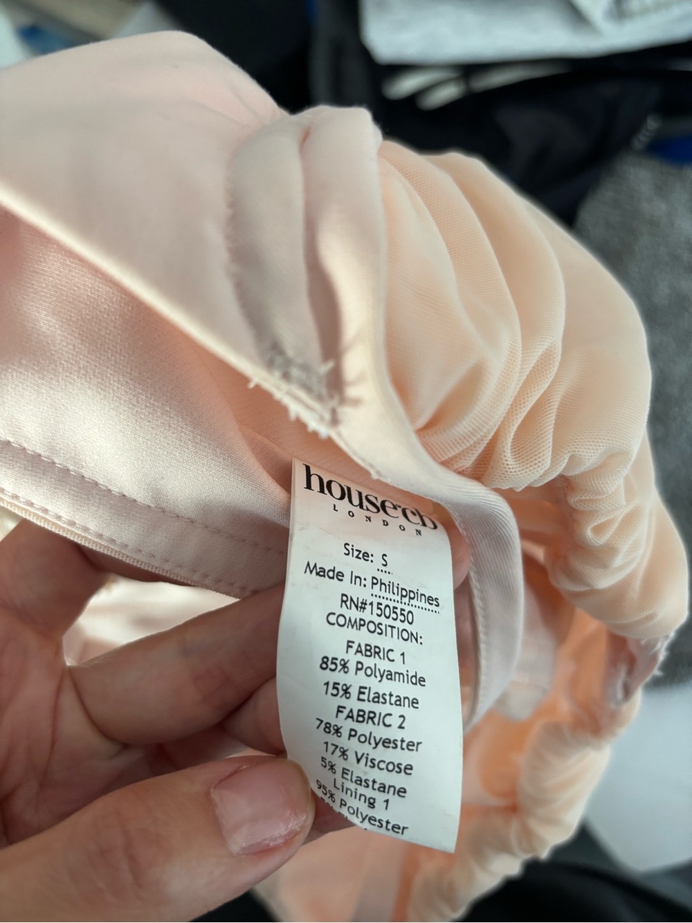 House of CB Rochelle Gathered Corset Blush Pink - Picture 5 of 8